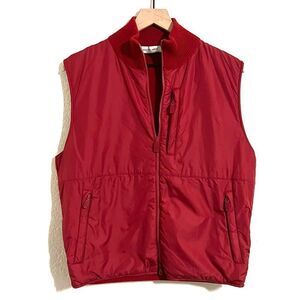 Alberto Aspesi Vest Wool and Water Resistant Nylon Mock Neck Full Zip Up Size XL